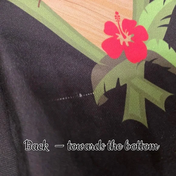 Denialle Von Fitch x The Oblong Box Shop Shrunken Heads Tiki Pinup Skirt XL - Picture 10 of 16